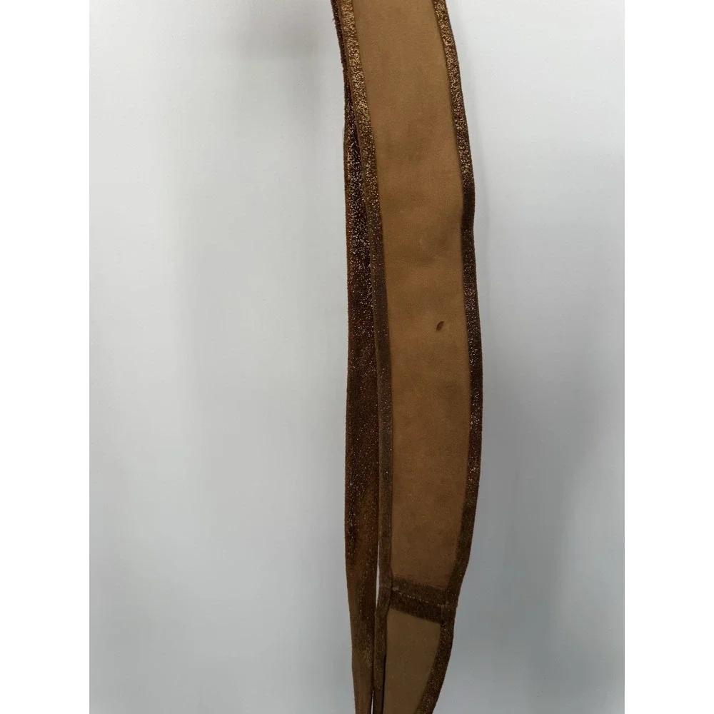 Ada Collection Light Brown Leather Classic Wrap Belt Made in Argentina NWT New